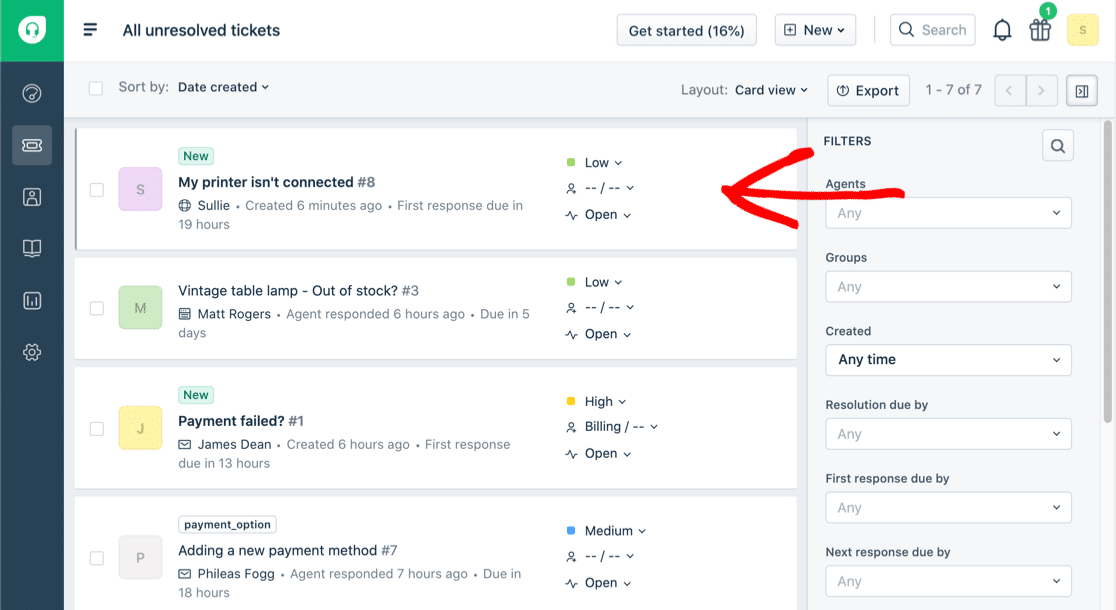 Tiket WordPress Freshdesk baru