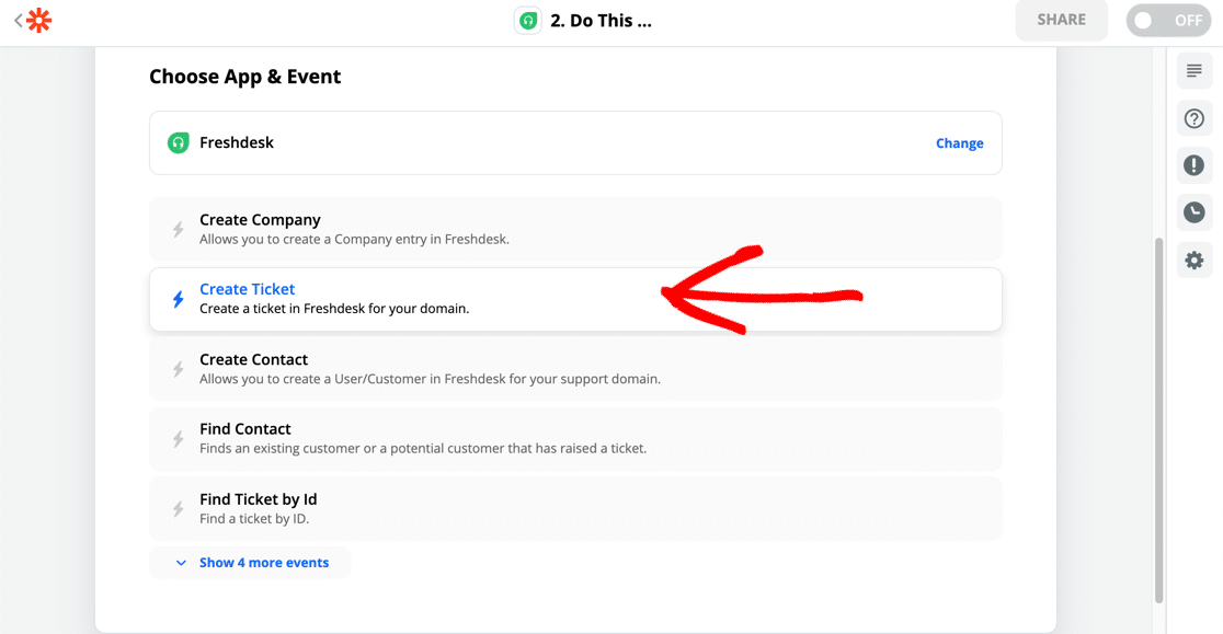 Erstellen Sie Ihr Freshdesk-Ticket in Zapier