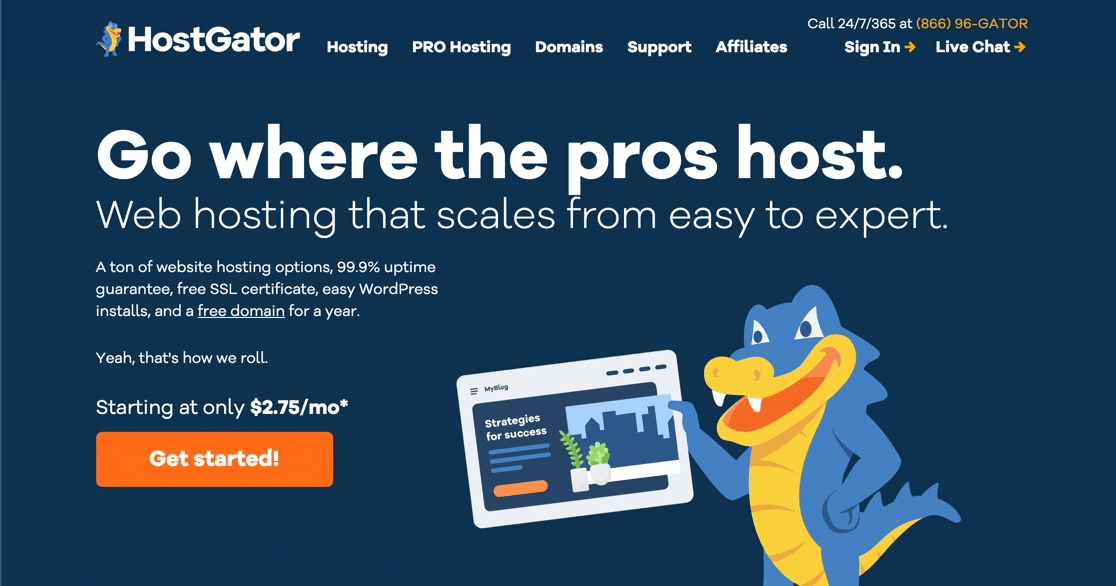 HostGatorで無料のビジネスメールを始めましょう