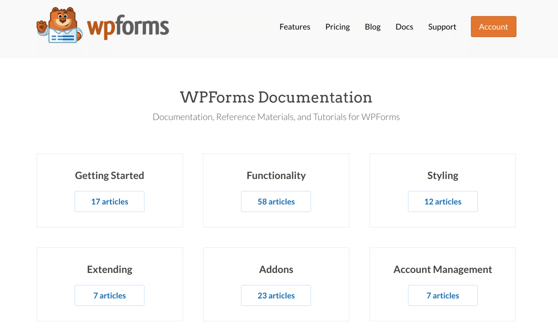 Ninja Forms vs. Kontaktformular 7 vs. WPForms-Dokumentation