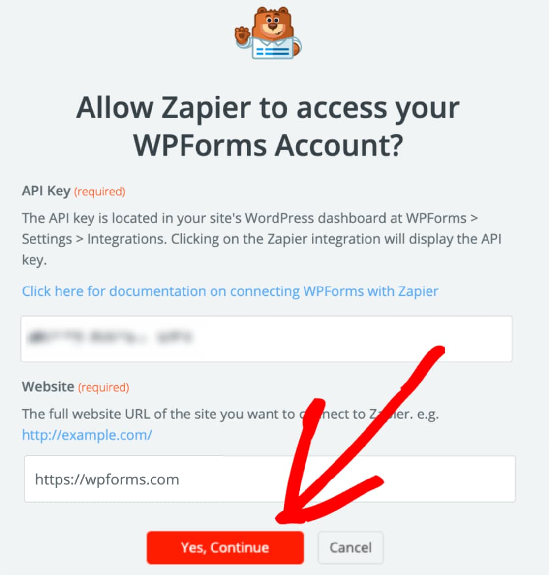 Hubungkan WPForms ke Zapier