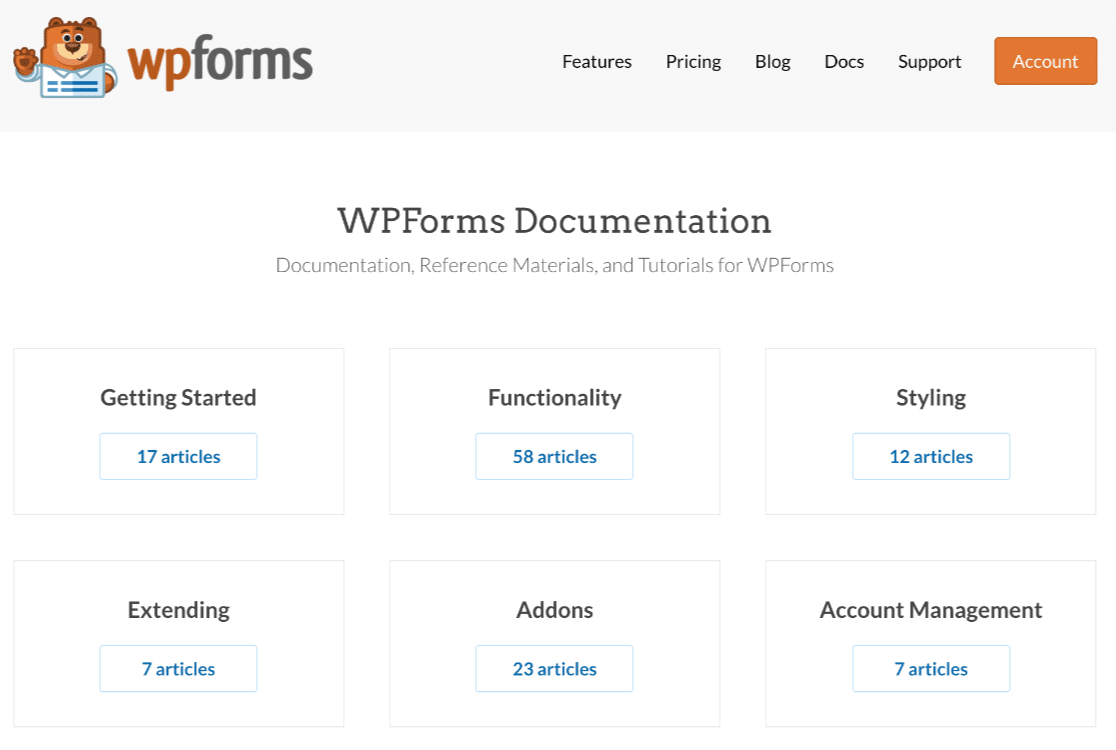 เอกสาร WPForms