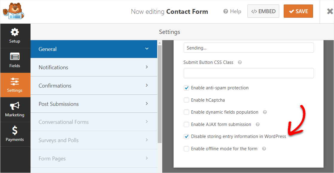 يتوافق wpforms مع gdpr