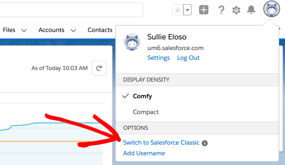 切換到 Salesforce 經典版