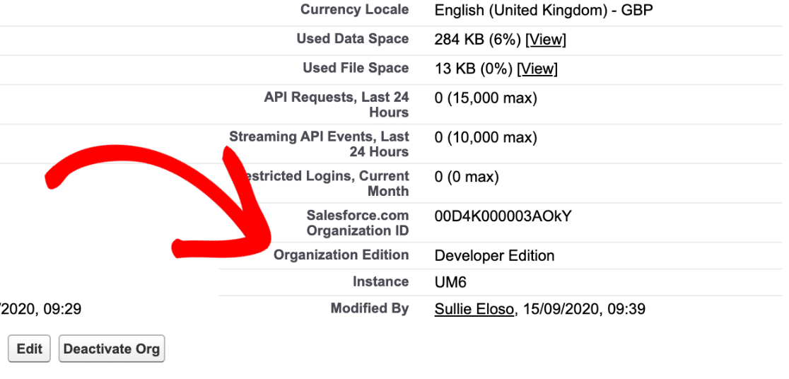 Anzeigen Ihrer Salesforce-Organisationsversion