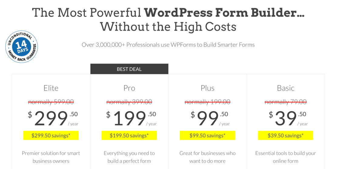 Eksportuj wpisy formularza do CSV w WordPress z dowolną płatną licencją WPForms