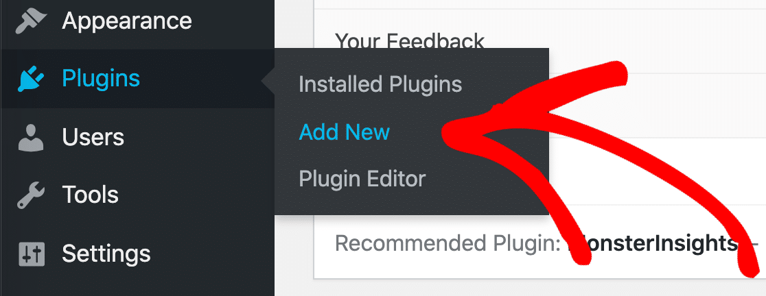 Aggiungi nuovo plugin in WordPress