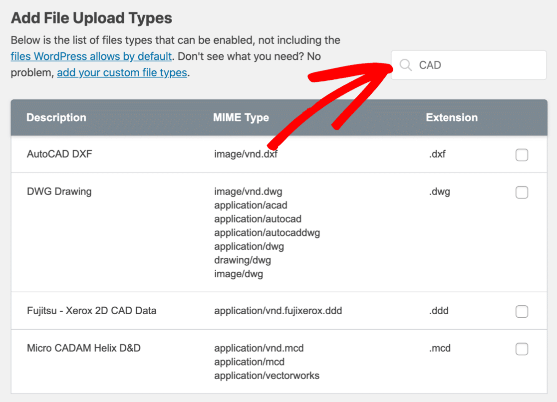 Suchen Sie nach dem Dateityp, um den Fehler "Dateityp nicht zulässig" zu beheben