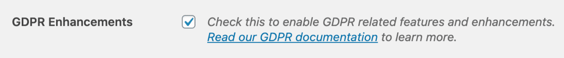 เปิดใช้งานการตั้งค่าแบบฟอร์มข้อตกลง GDPR