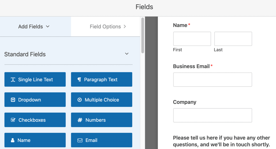 Modello di modulo di download del contenuto in WordPress