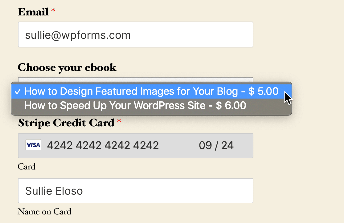 Formular de plată publicat pentru descărcare WordPress