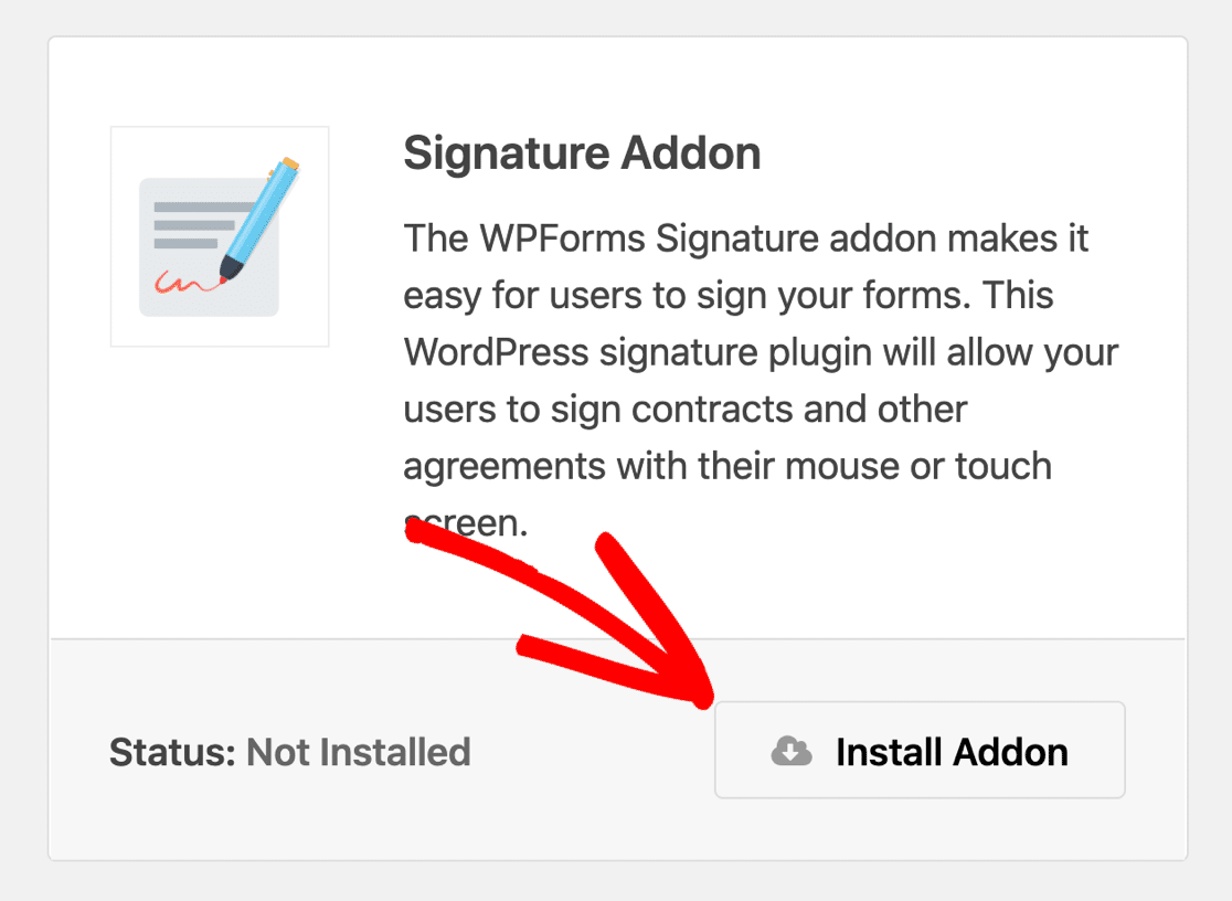 Module complémentaire de signature pour WPForms