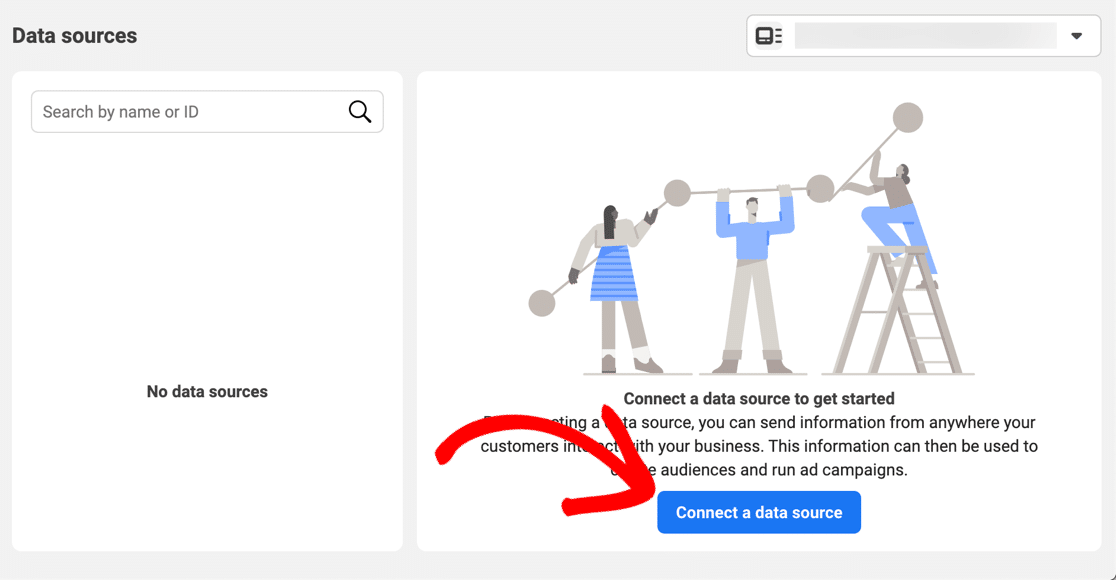 Connecter une source de données Facebook Pixel