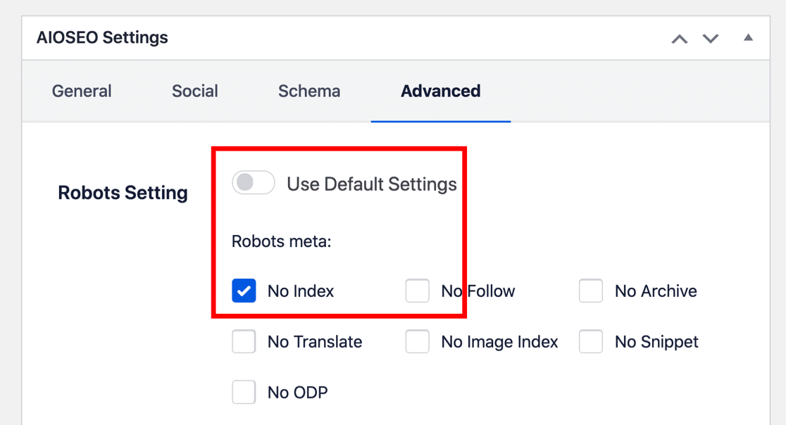 Noindex 您的表單確認頁面