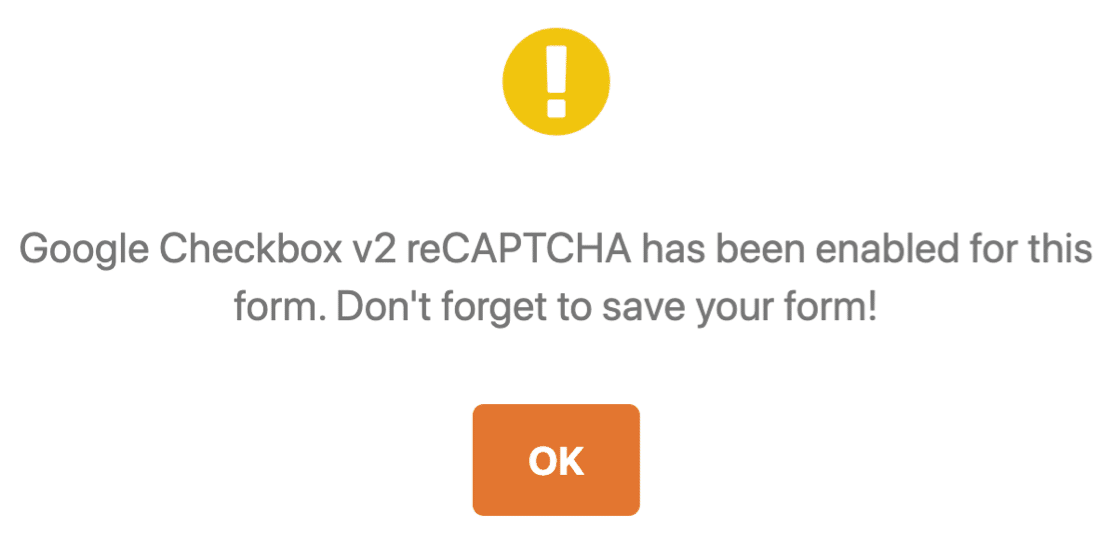 reCAPTCHA ativado para impedir spam de formulário de contato