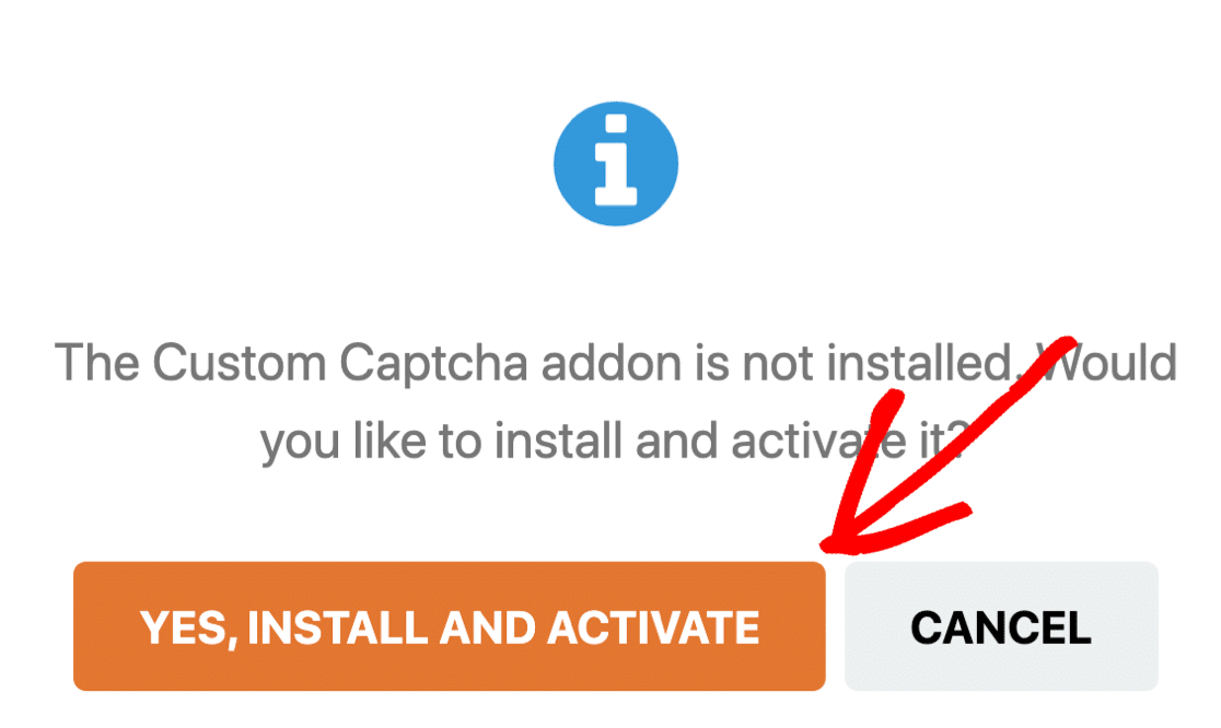 Installez et activez le module complémentaire CAPTCHA personnalisé