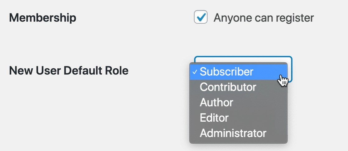 เปลี่ยนบทบาทเริ่มต้นของผู้ใช้ใหม่ใน WordPress เพื่อหยุดการลงทะเบียนผู้ใช้ที่เป็นสแปม