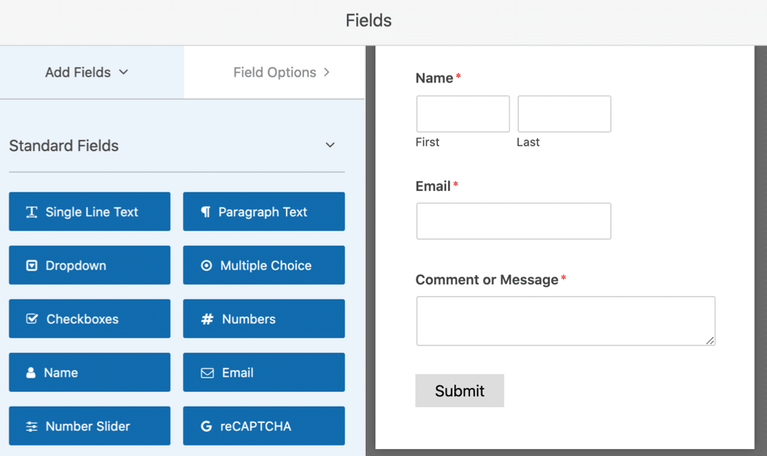 WordPressサイドバーウィジェットの連絡フォームを作成する