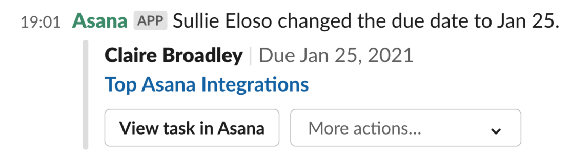 Integración de Slack en Asana