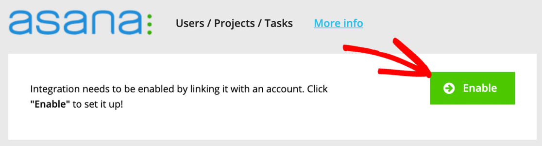 Asana統合を有効にする