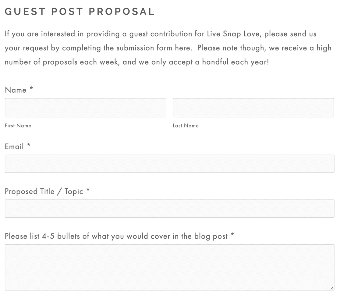 Formular de propunere pentru postarea oaspeților