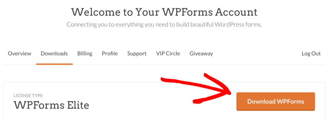 Baixe o plugin WPForms