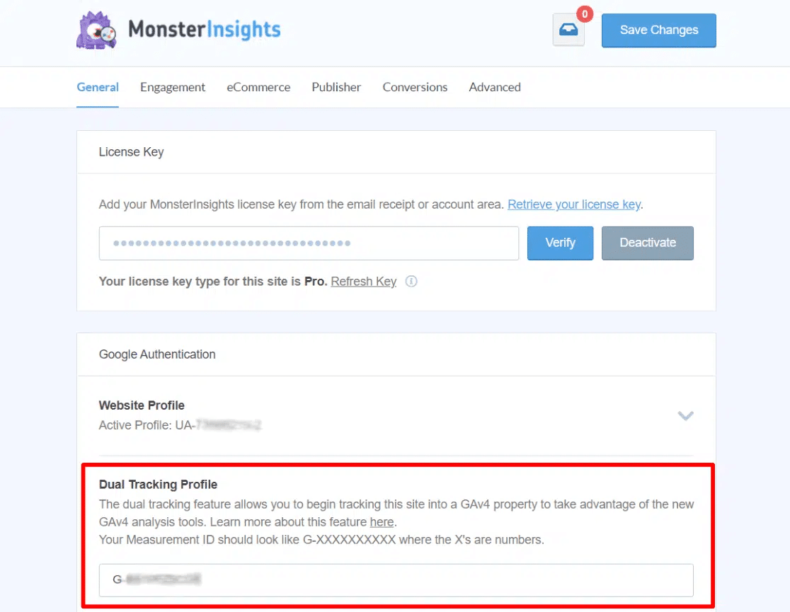 Dual-Tracking-Funktion für Universal- und Google Analytics 4