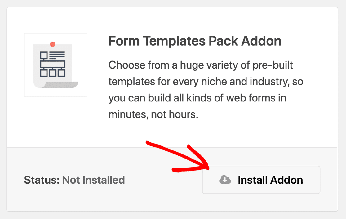 Addon Paket Template Formulir