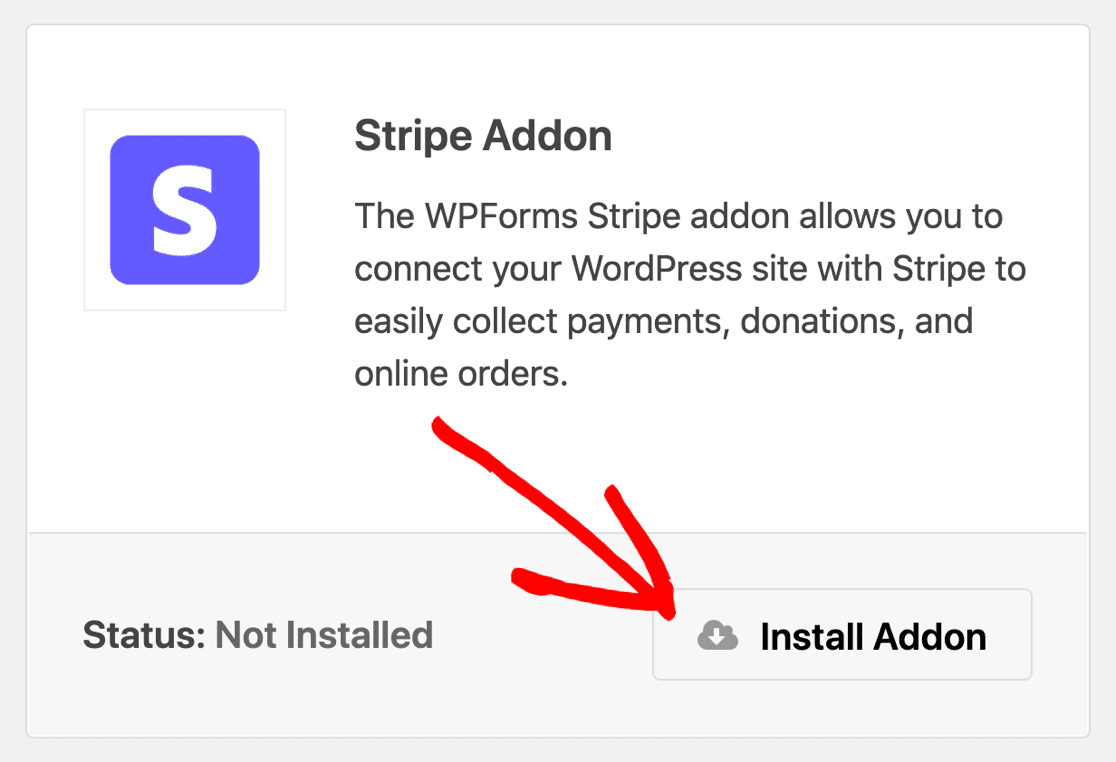 Installieren Sie das WPForms Stripe-Addon für wiederkehrende Zahlungen