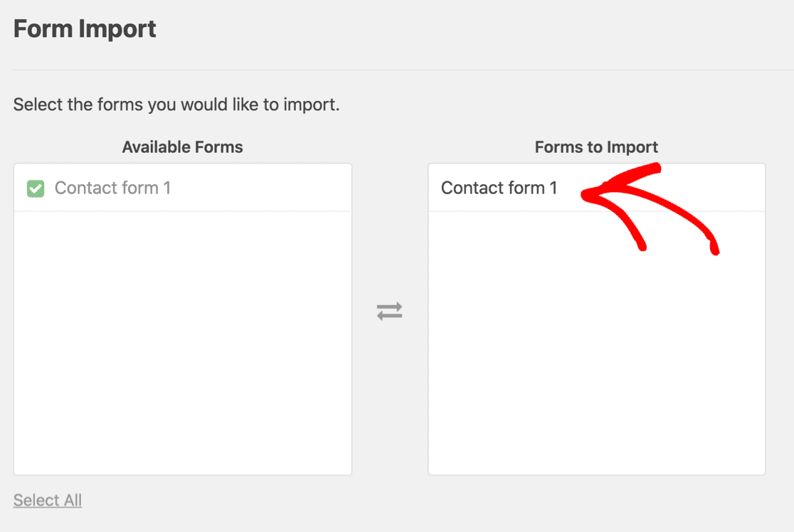 Importuj formularz kontaktowy 7 do WPForms