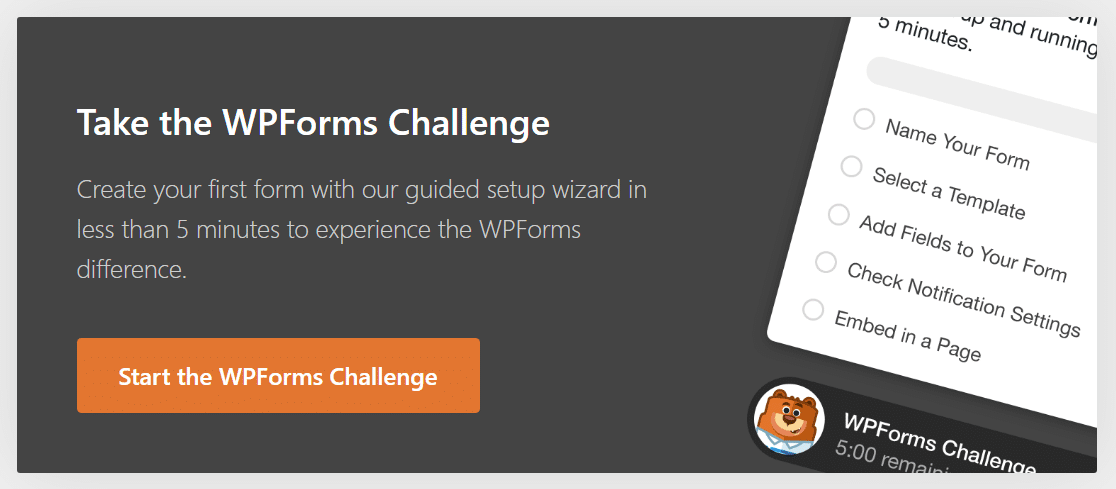 WPForms 챌린지