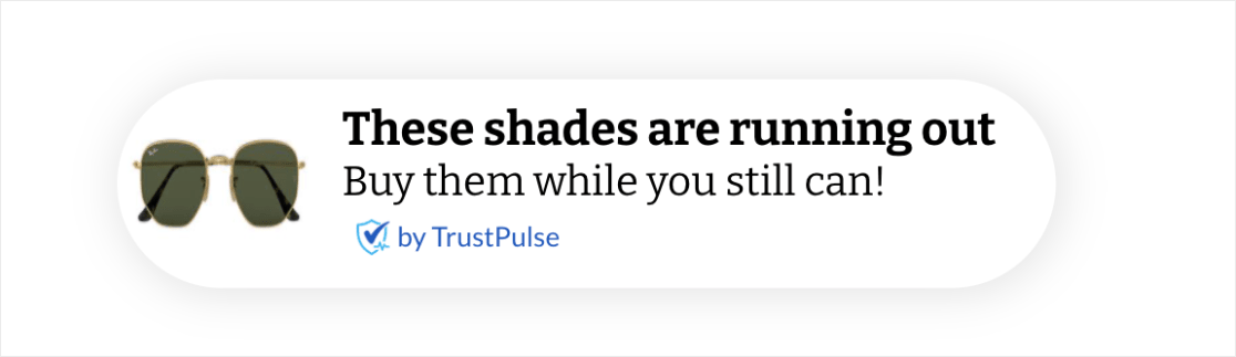 Notificări de vânzări cu TrustPulse