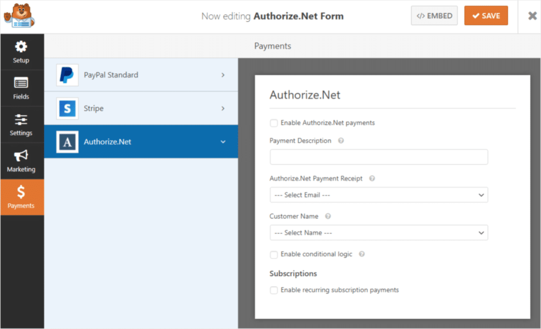 autoriser l'addon net en action