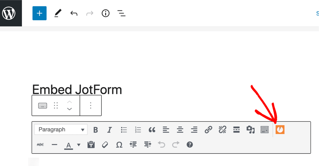 تضمين JotForm في WordPress