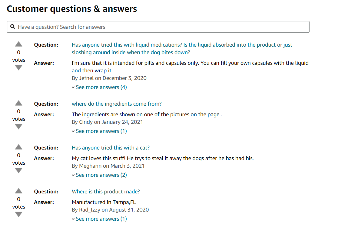 idées de contenu généré par les utilisateurs avec des questions sur le site Web