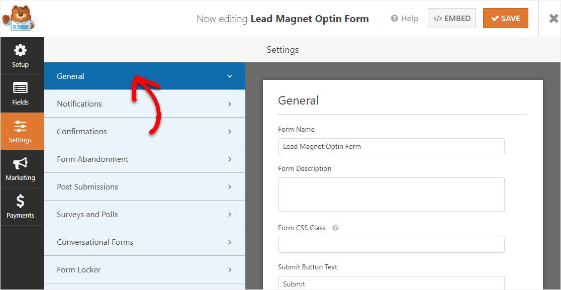 formularz optin lead magnet