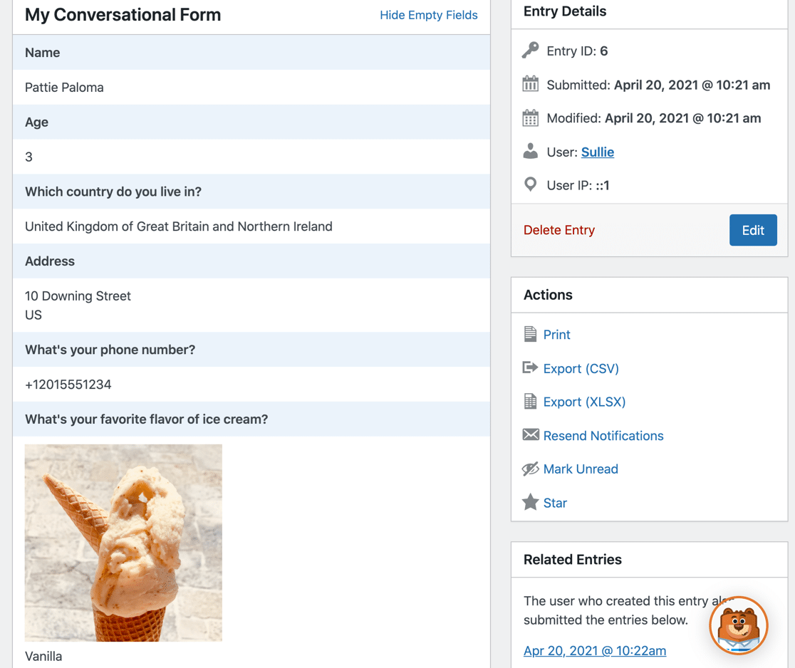 Individuelle Formulareingabe in WPForms