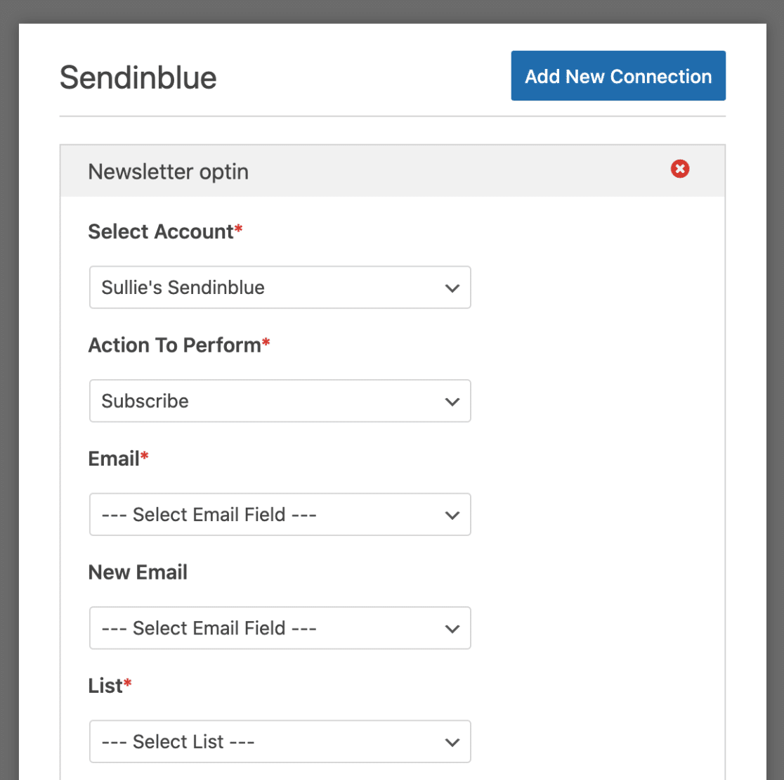 Configurar los ajustes de suscripción en sendinblue