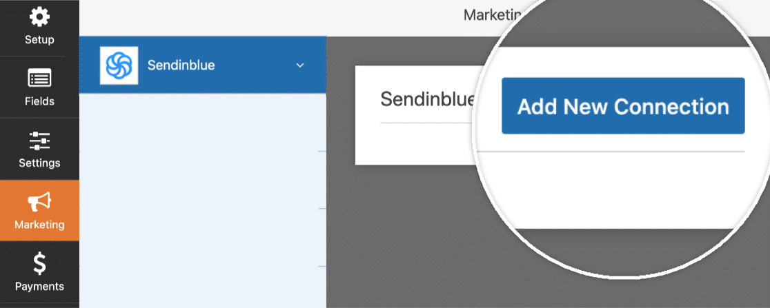 aggiungi nuova connessione