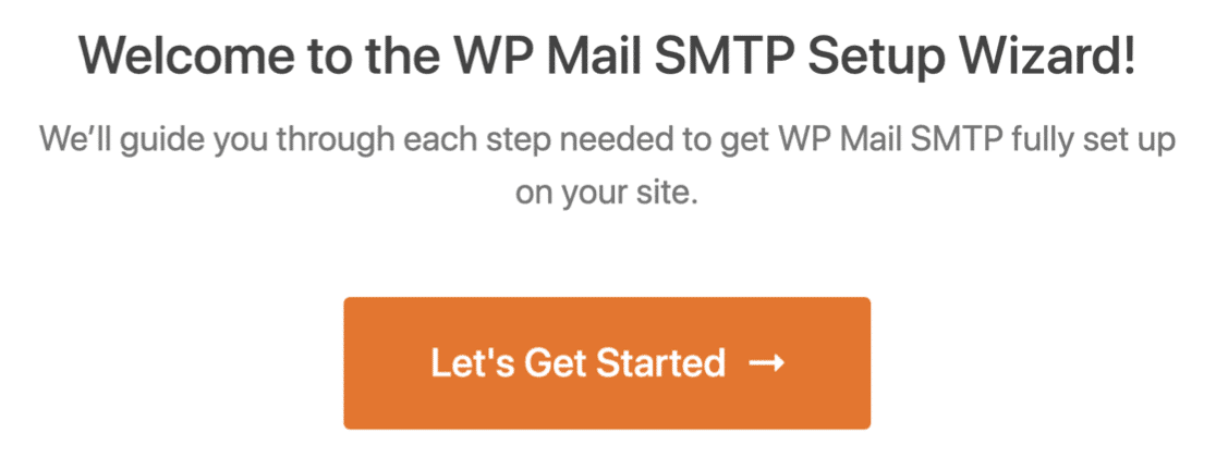 WP Mail SMTP Setup Wizard