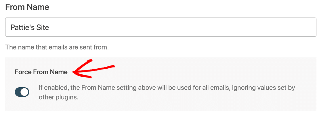Принудительно от имени для Gmail в WordPress