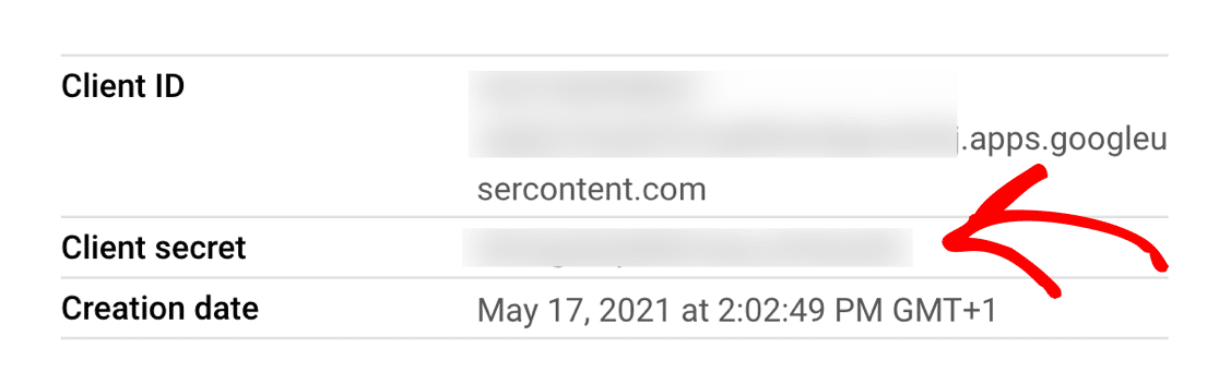 Client-Secret in der Google Cloud Console
