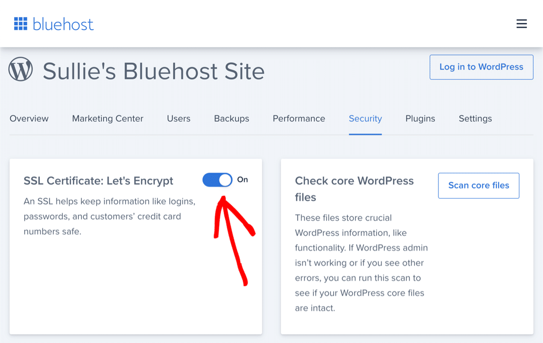 Cómo habilitar Let's Encrypt SSL en Bluehost