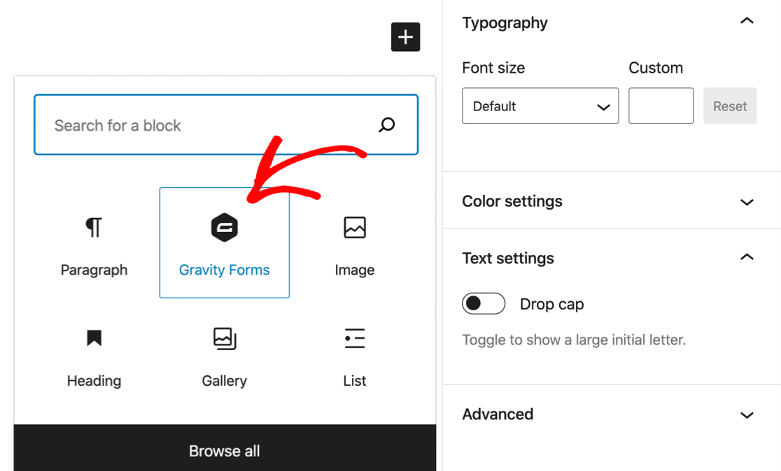 WordPressに埋め込まれた重力フォーム