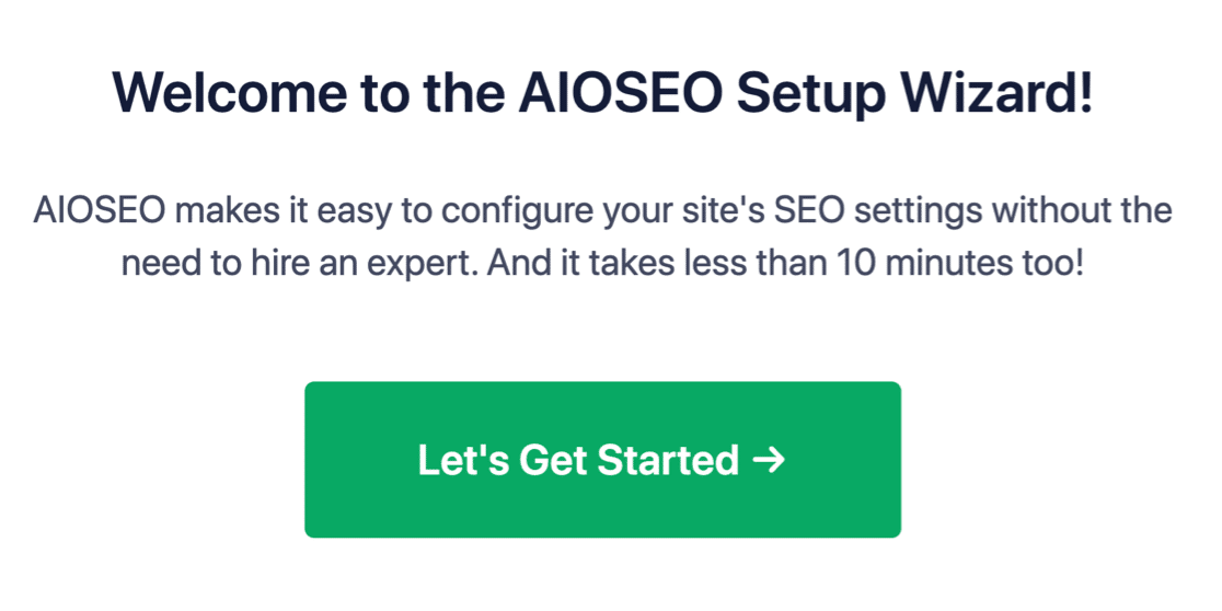 AIOSEO Setup Wizard