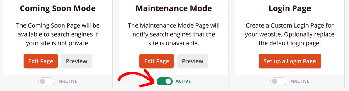 Mode de maintenance WordPress actif