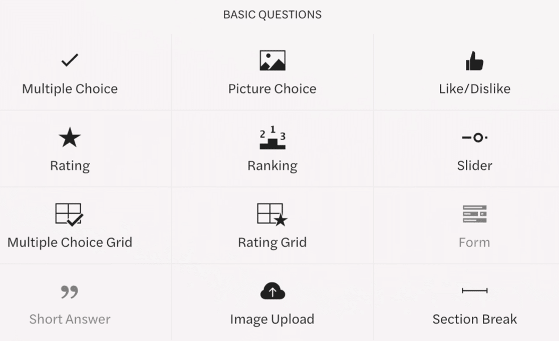 أسئلة أساسية في GetFeedback