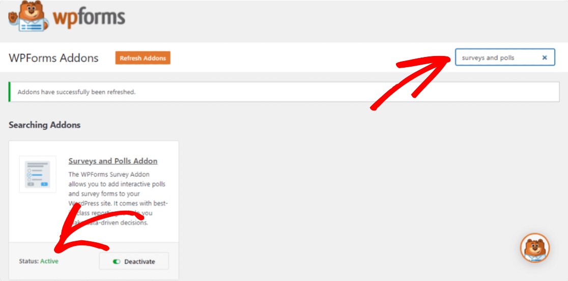 activate-wpforms-surveys-and-polls-addon