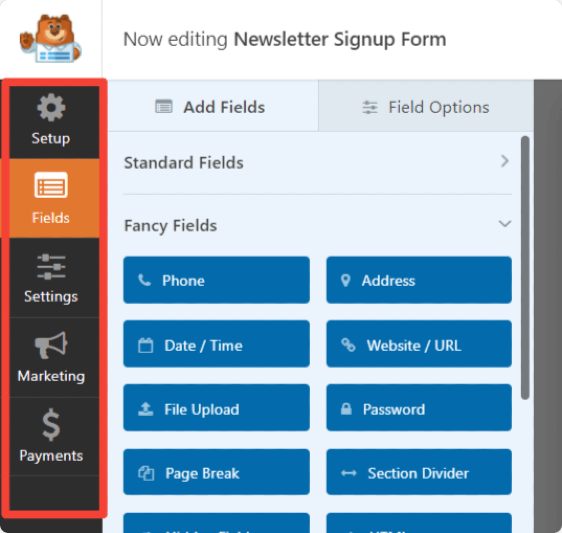 WPForms-erweiterte-Optionen