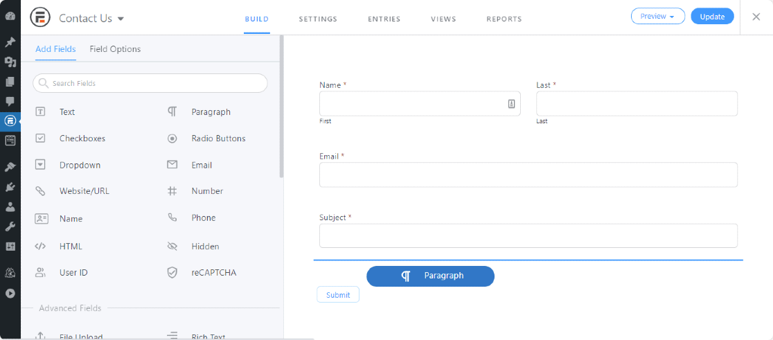 Müthiş form oluşturucu kurulumu